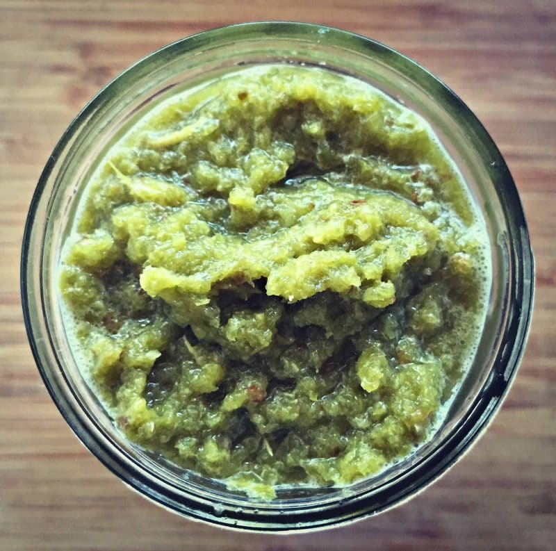 fermented chili paste in a jar