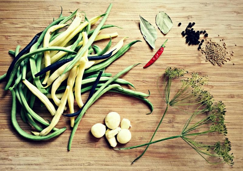 fermented dilly bean ingredients