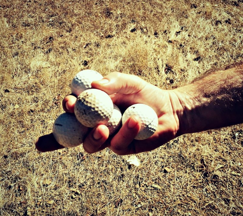 found golf balls