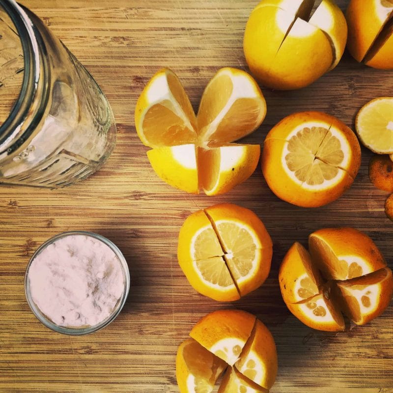 making preserved lemons