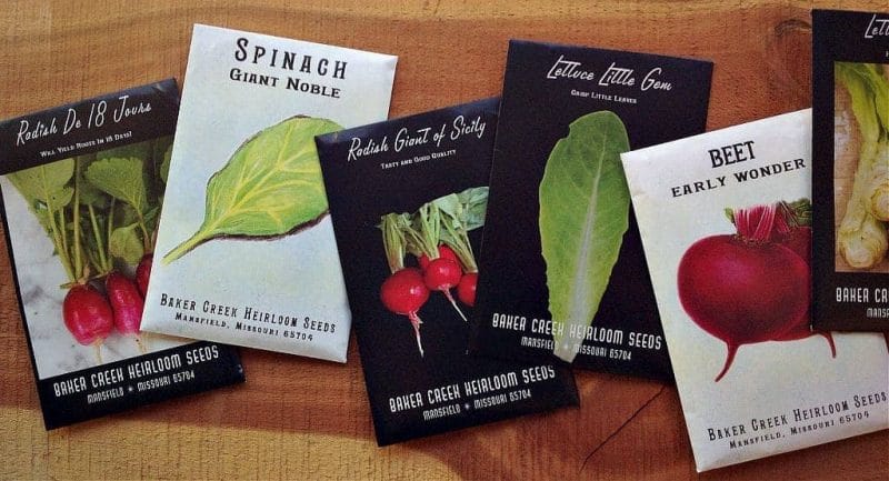 baker creek seed packets