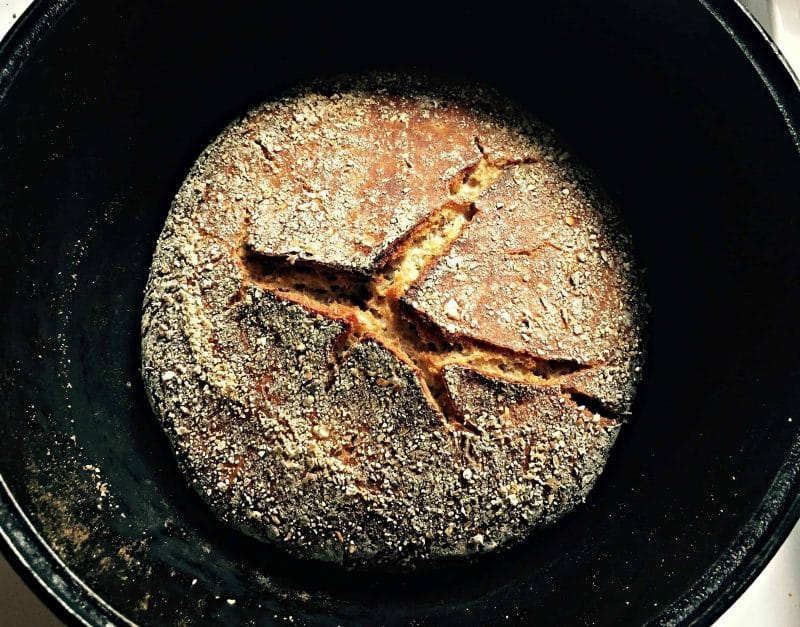 sourdough rye cast iron