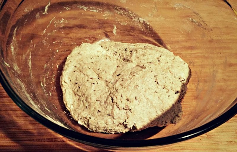 sourdough rye shaggy dough