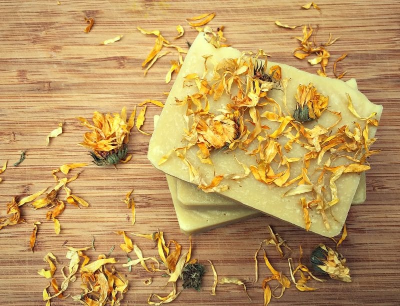 homemade calendula soap