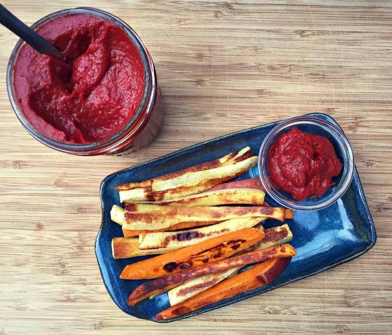 fermented ketchup with fries