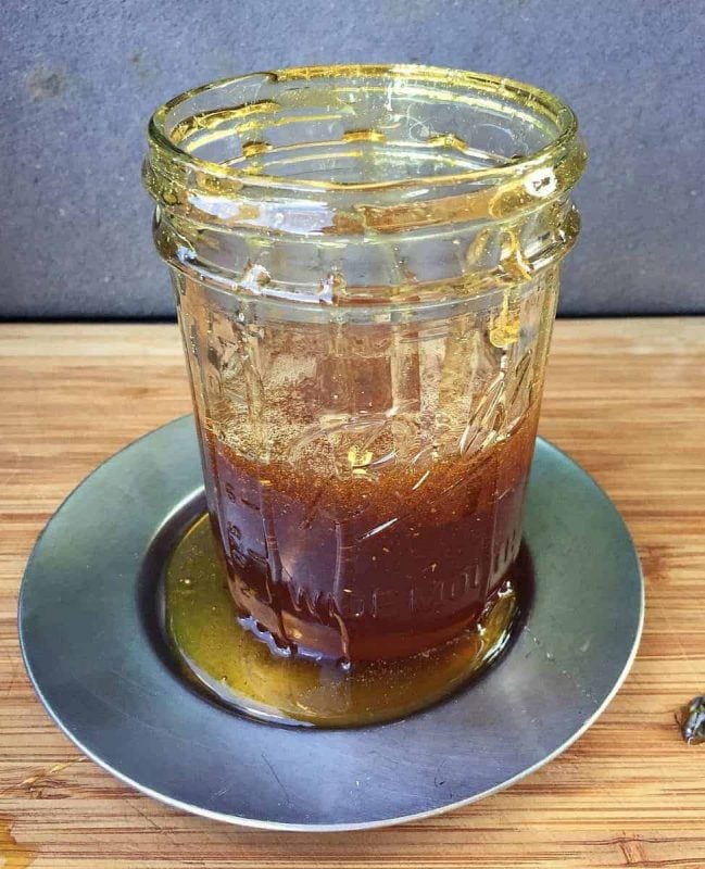 messy herbal honey