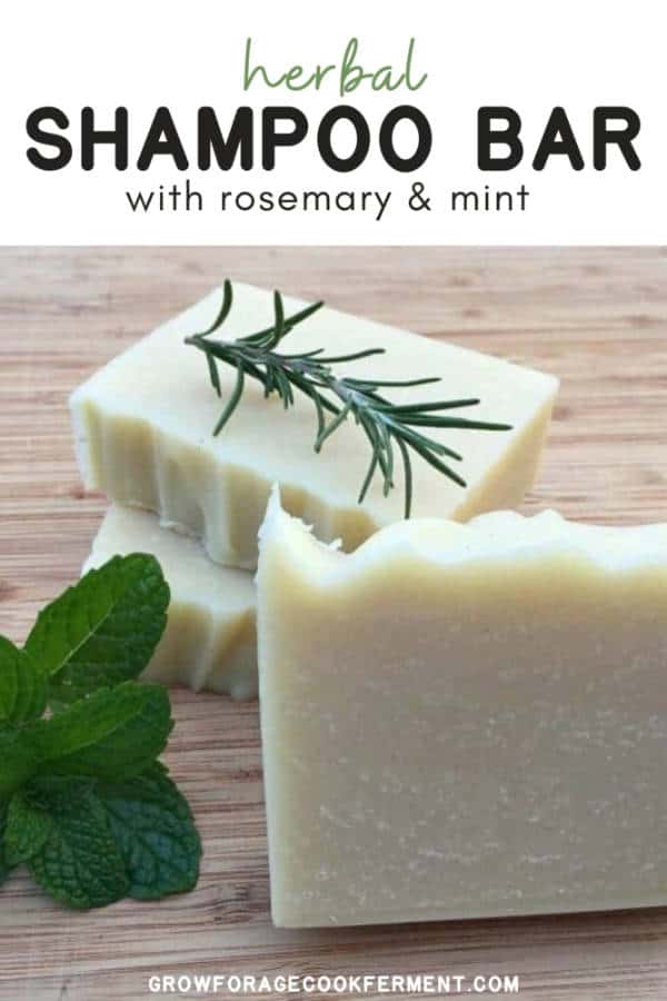 Homemade Rosemary Mint Shampoo Bars
