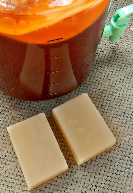 Kombucha is terrific for the skin, so it makes a great addition to homemade soap. Learn how to make this all natural, healthy kombucha face soap recipe. #soap #kombucha
