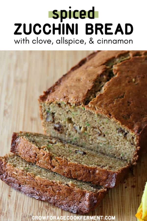 Zucchini Spice Bread (Made With Butter)