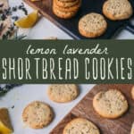 lemon lavender shortbread cookies