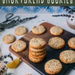 lemon lavender shortbread cookies