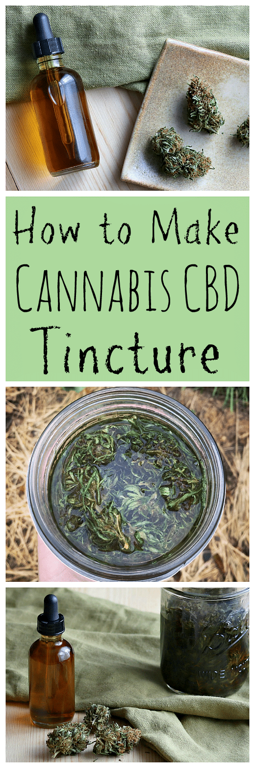 Learn how to make your own homemade cannabis CBD tincture for all of your aches and pains! #cannabis #cbd #tincture
