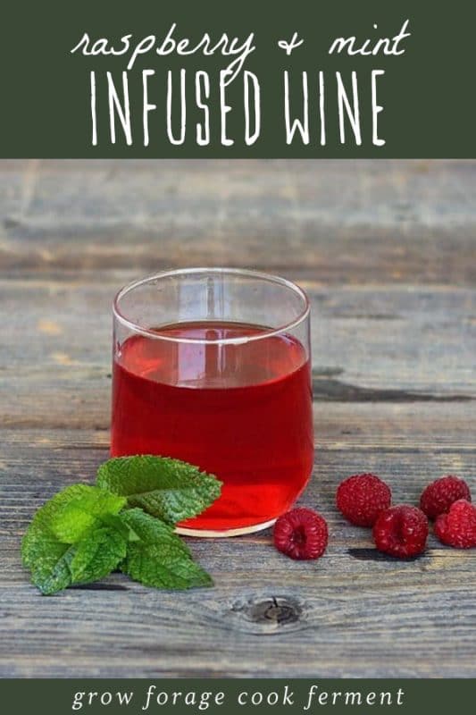 Raspberry Mint Infused Wine