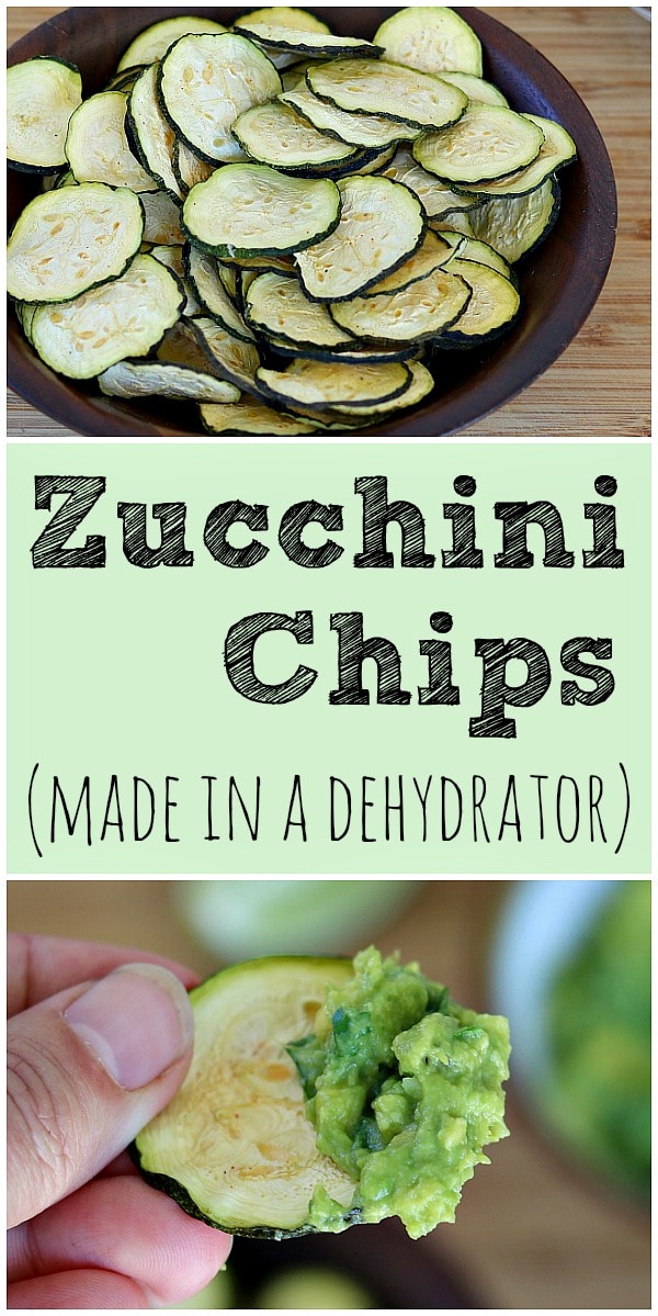 Make these homemade zucchini chips in a dehydrator during the harvest season. They are easy to make, healthy, and delicious alternative to regular chips! #zucchini #zucchinichips #zucchinirecipe #dehydrator #dehydratorrecipe #vegetablechips