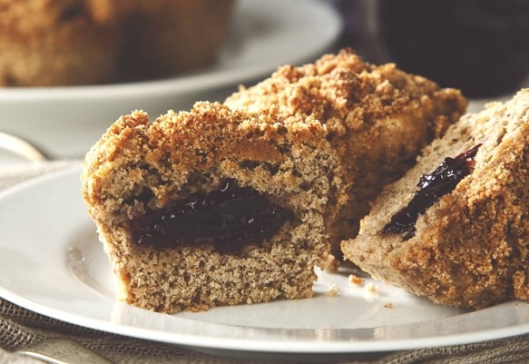 Elderberry Recipes: Banana Muffins with Elderberry Jam