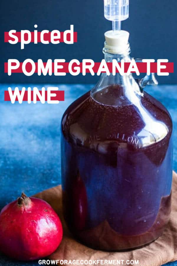 Homemade Spiced Pomegranate Wine