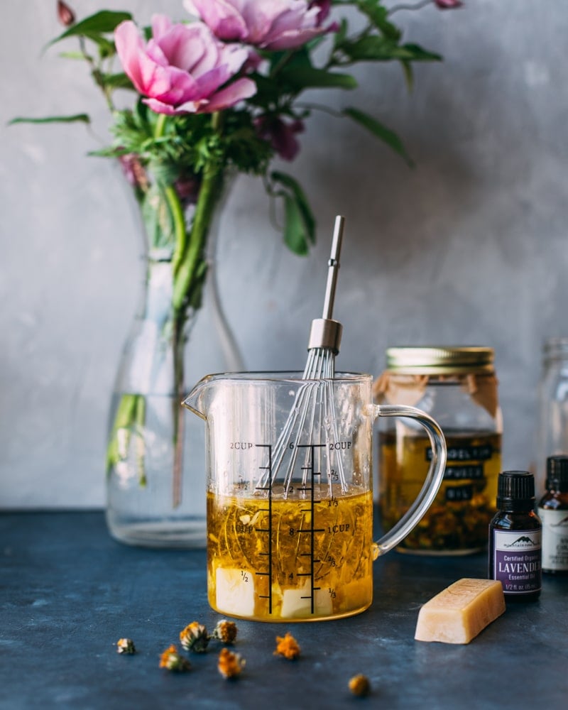 making dandelion salve