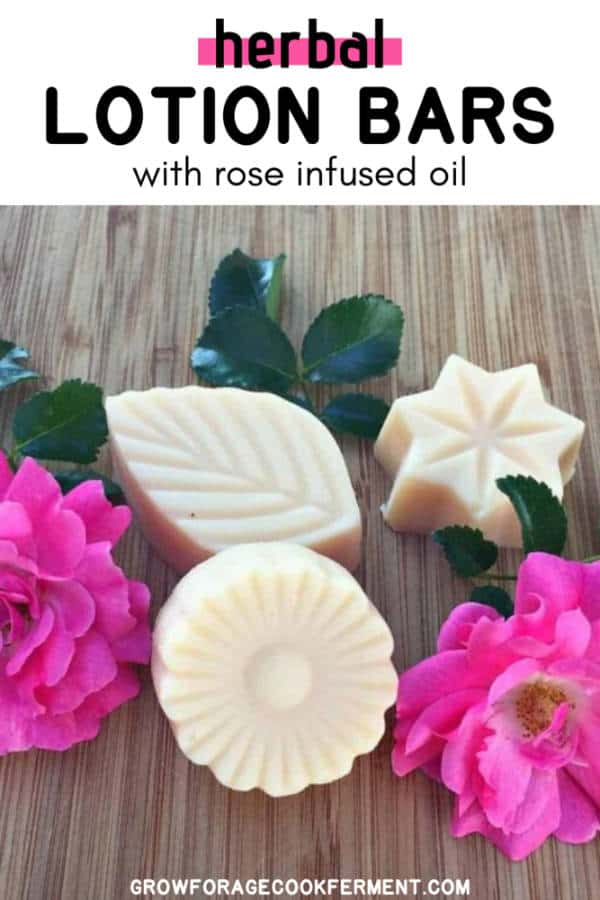 How to Make Skin Soothing Rose Lotion Bars