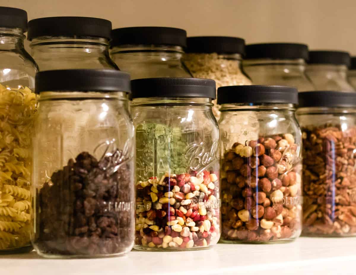 Pantry Organization With Canning Jars