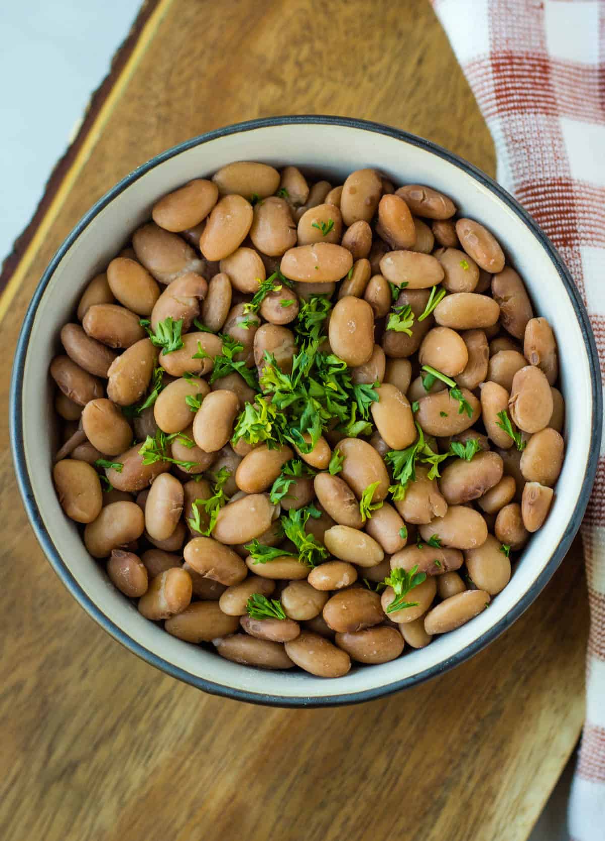 cooked beans in a bowl