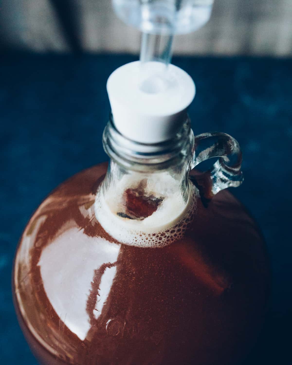 hard cider bubbles in the jug