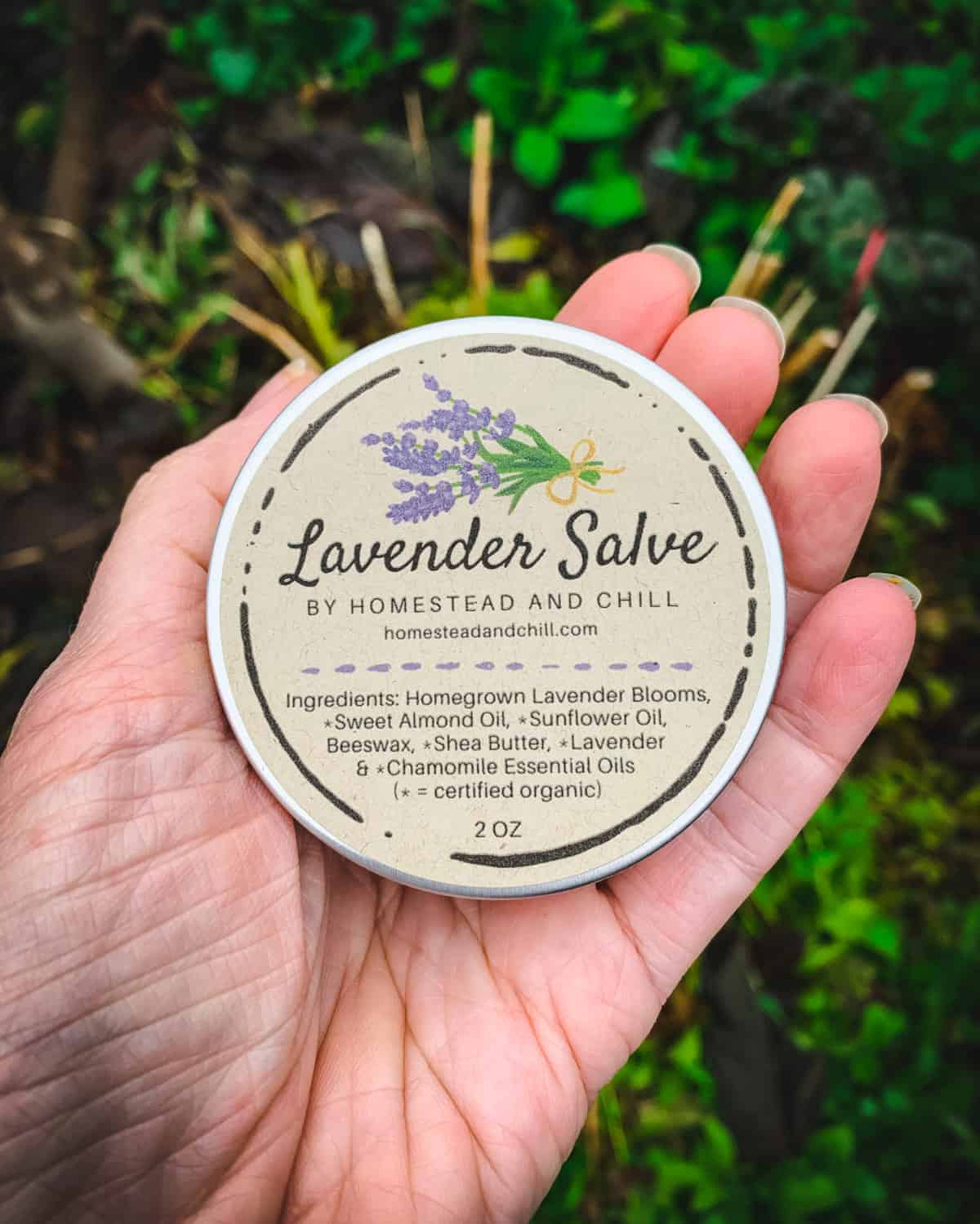 homestead and chill lavender salve