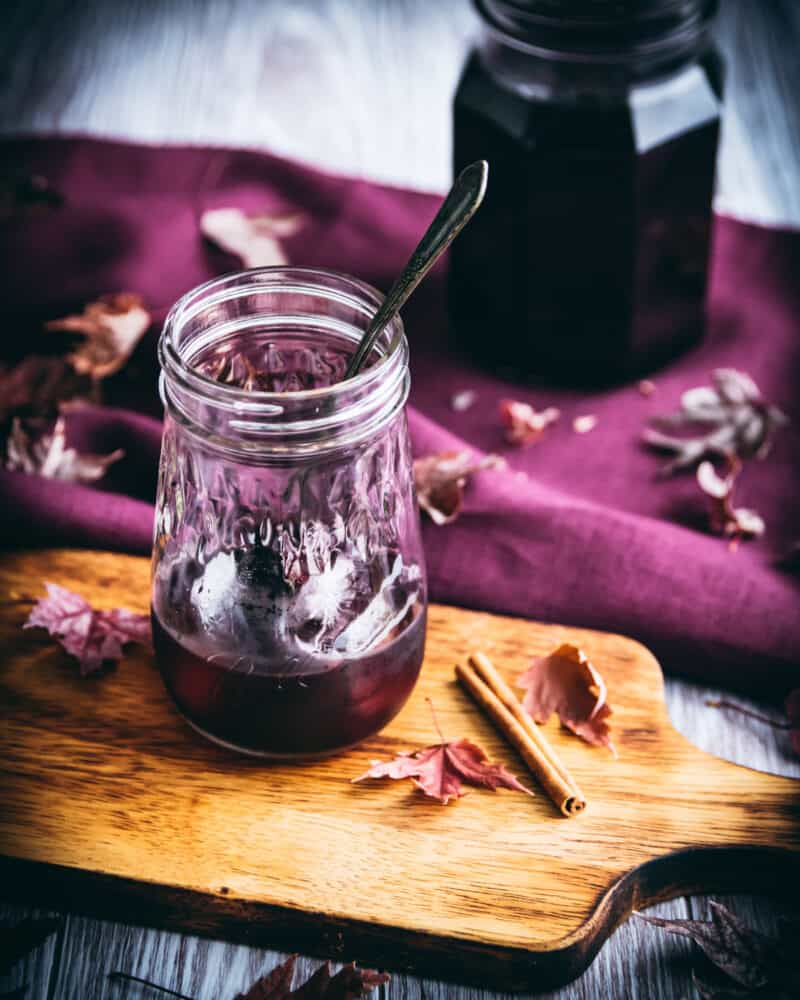 Elderberry Cocktail Made with Elderberry Syrup