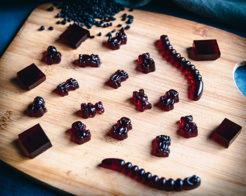 Homemade Elderberry Gummies (made with elderberry syrup)