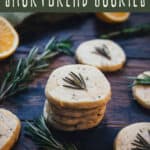 lemon rosemary shortbread cookies