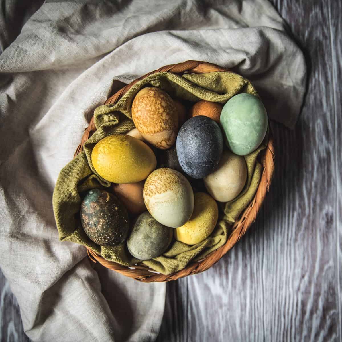 Naturally Dyed Eggs with Herbal Tea-image