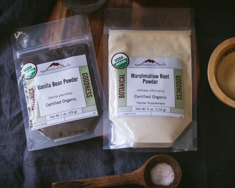 Homemade Marshmallows with Marshmallow Root