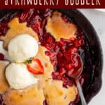 easy strawberry cobbler