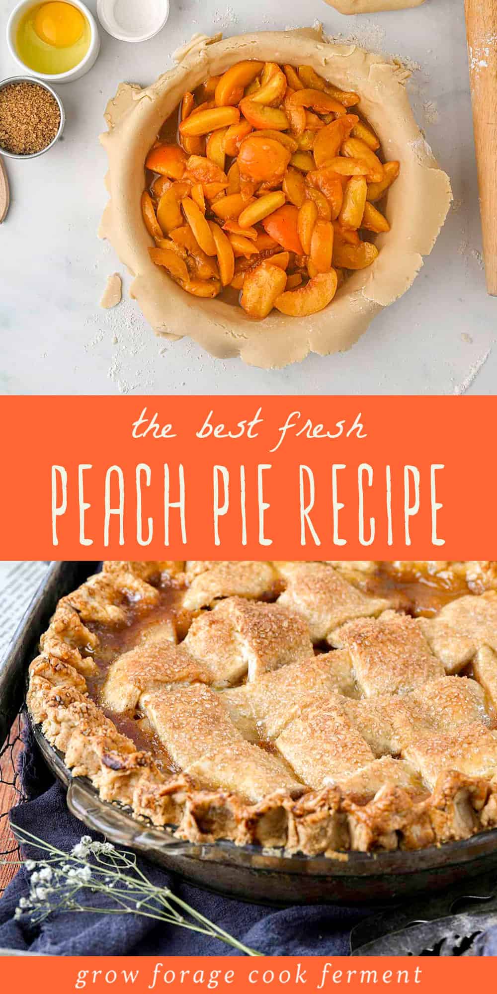 Fresh Peach Pie Homemade Recipe for Peach Season