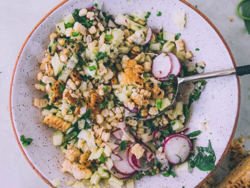 Grilled Corn Salad with Fresh Herbs