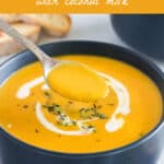 butternut squash soup with coconut milk