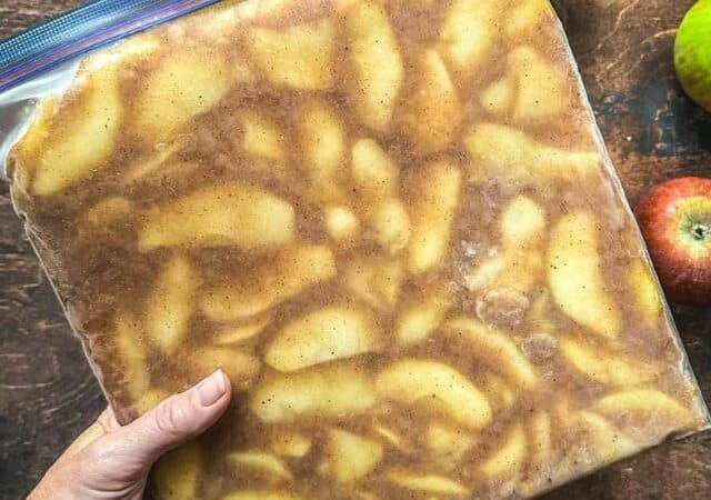 how to freeze apple pie filling