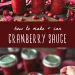 how to can cranberry sauce