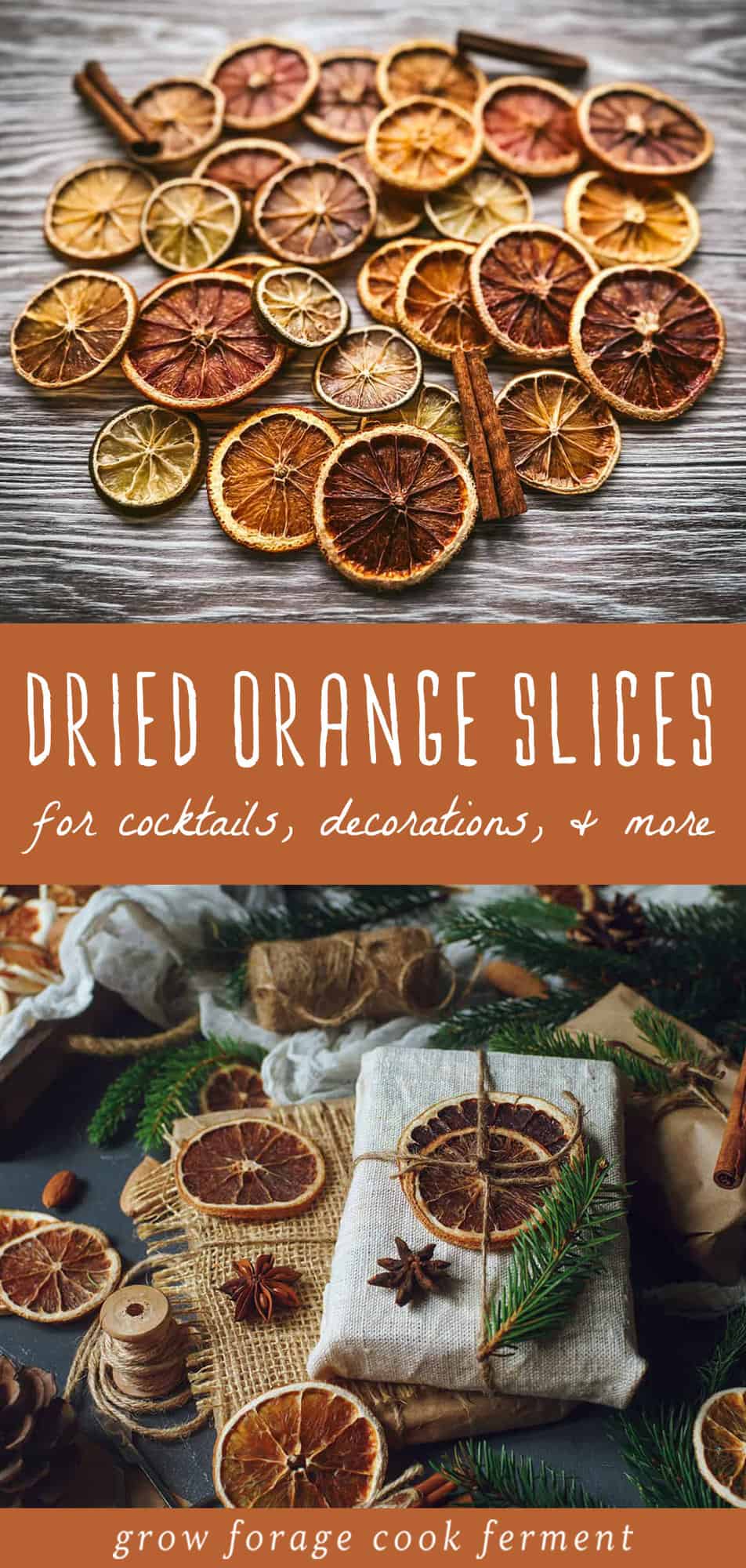 Dried Orange Slices for Food and Decoration