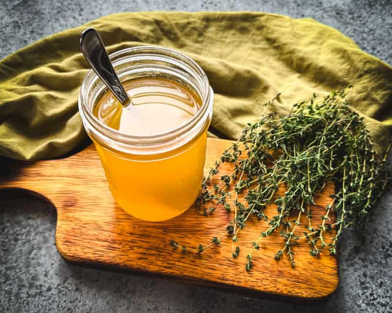 Thyme Cough Syrup with Honey and Lemon