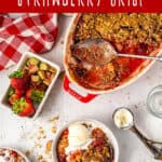 easy rhubarb strawberry crisp