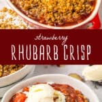 how to make strawberry rhubarb crisp