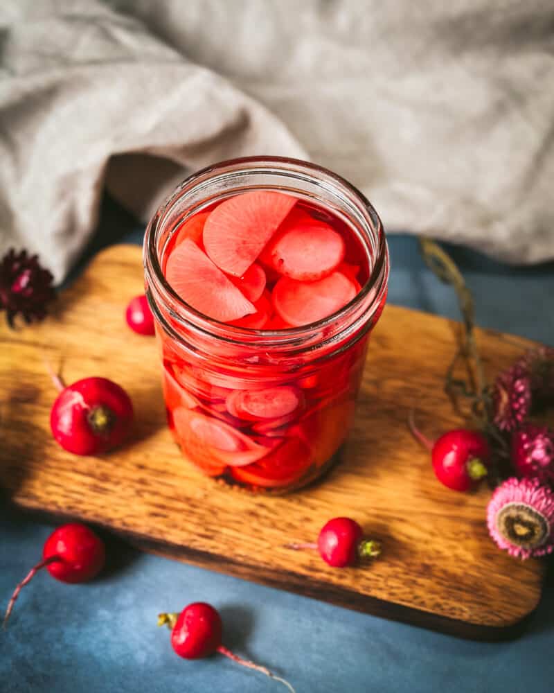 pickled radishes