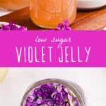 low sugar violet jelly