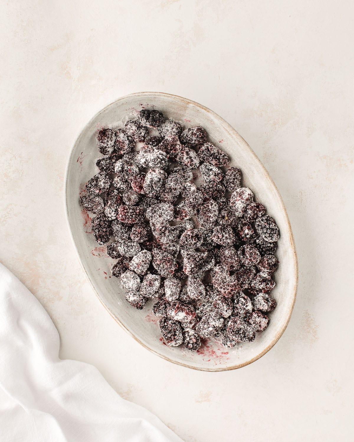 Blackberries and sugar. 