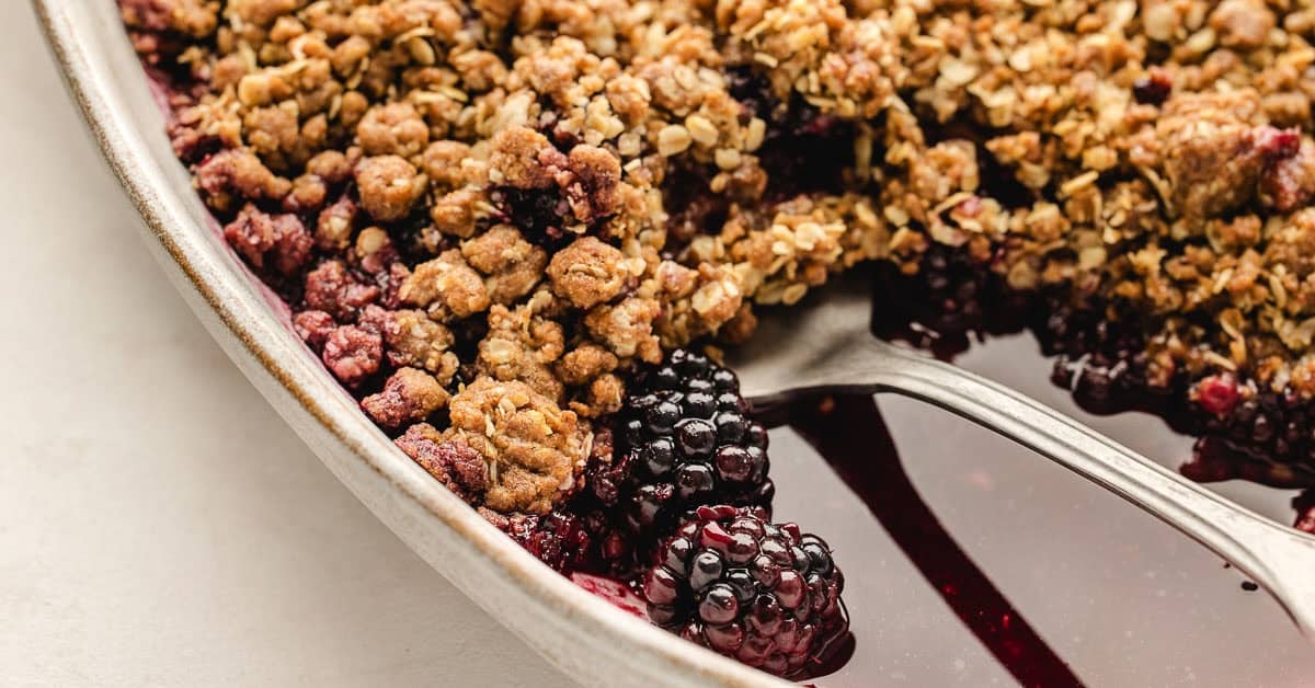 Fresh Blackberry Crisp For Summer