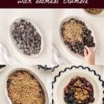 blackberry crisp with oatmeal crumble